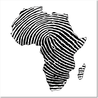 Africa, Africa Fingerprint, Black History, Black Girl Magic, Black Lives Matter Posters and Art